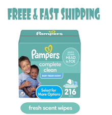 Pampers Baby Fresh Baby Wipes 3-Pack 216 Wipes