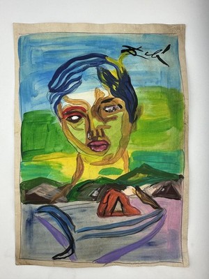 Salvador Dali COA Art Painting Original Drawing Vintage Paper Signed
