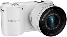 Samsung NX2000 Digital Camera w/20-50mm f/3.5-5.6 Lens - White EV-NX2000BFWUS 