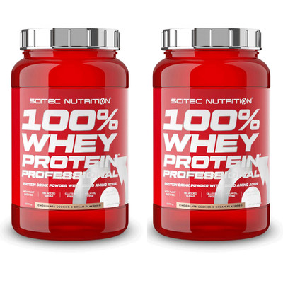 2 x Scitec Nutrition Whey Protein Professional 920 g Dose Schokolade Sahnekeks