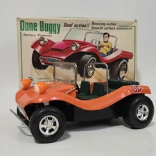 ALPS TIN DUNE BUGGY DUEL Action Toy Japan Battery Operated Works! With Box