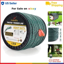 Heavy Duty Twisted Trimmer Line 3 lb .095-inch 1181 ft Dual Core Commercial