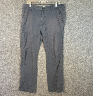Wrangler ATG Pants Mens 36x32 Gray Cargo Nylon All Terrain Gear Straight Leg