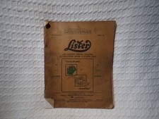 Vintage Lister HA HB Air Cooled Diesel Engines Instruction Manual & Parts List