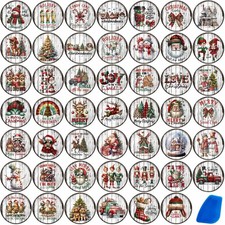 48 Sheets Vintage Christmas Rub On Transfers for Crafts, Rub On Transfers Chr...