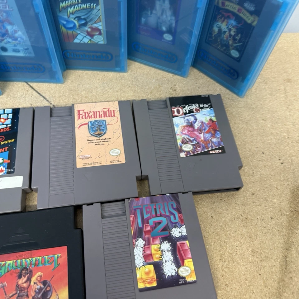 Lote de 10 NES Auténticas Misión Imposible Mármol Locura Mario Faxanadu Tetris Foto 2 de 4