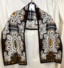 Adrienne Vittadini 100 Silk Rectangular Scarf; Black, White, Caramel, Olive