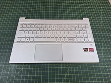 HP Pavillion 15 15-eh 15.6" Palmrest Touchpad Backlit Keyboard Silver e625