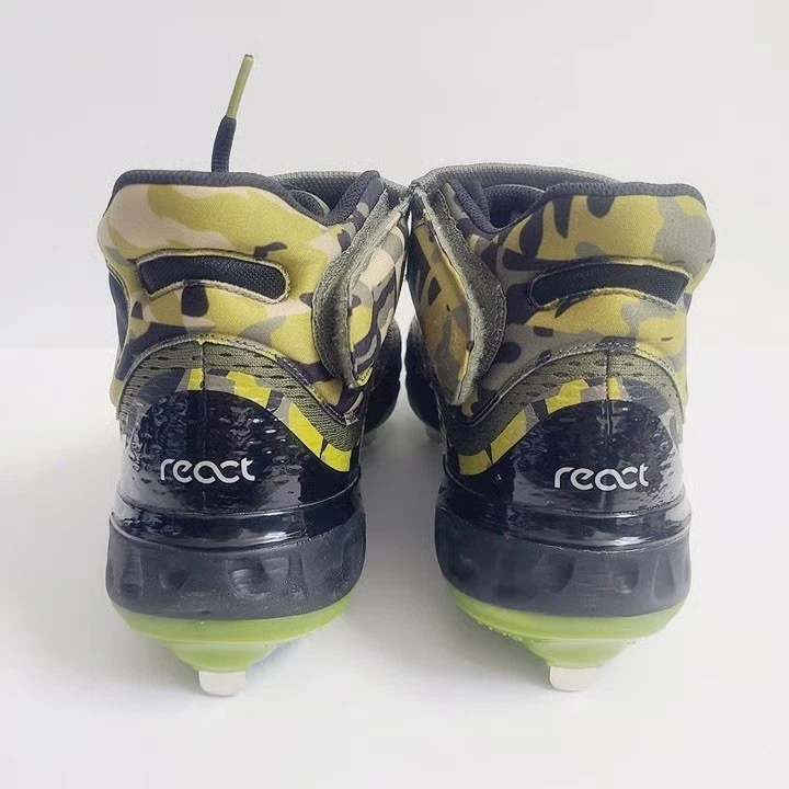 Nike Alpha Huarache Elite 4 Black Camo Baseball Cleats FD5517-200 Men's Size 13 - Image 4 of 4