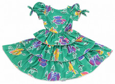 Square Dance Co. Teal Floral Belted Prairie Square Dance Dress Size 10