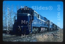 Original Slide Detroit Edison U30C 007 & U30C W/Train Toledo OH 1987