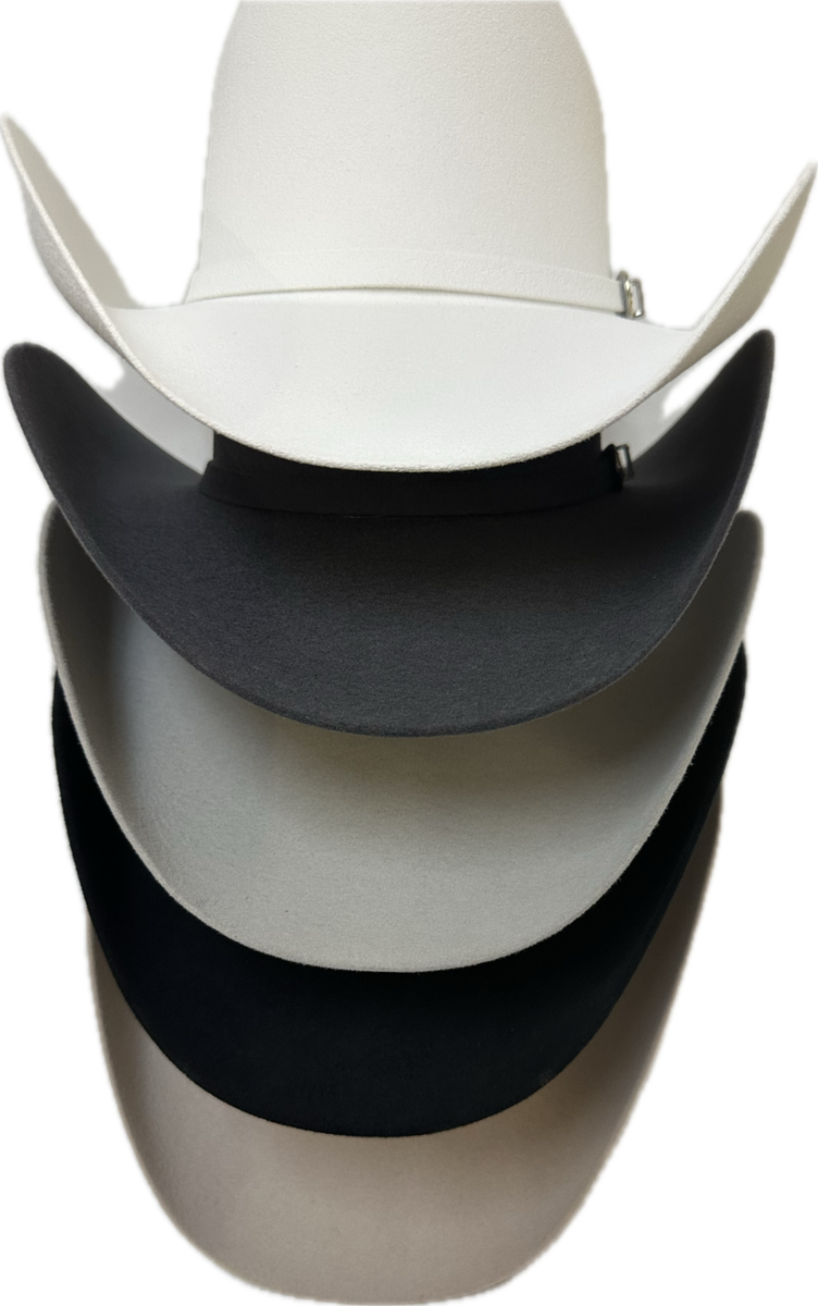 Men's 100X Western Cowboy Felt Hat Tejana GenuineWool Vaquera Estilo Taco