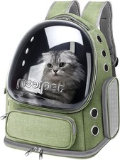 Cat Backpack Carrier Breathable Bubble Large Space for Kitty Small Dog Foldable
