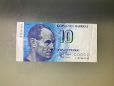 Finland 10 Markkaa 1986 Circulated