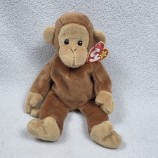 Ty Beanie Baby Bongo The Monkey Brown 1995 Stuffed Animal With Tags