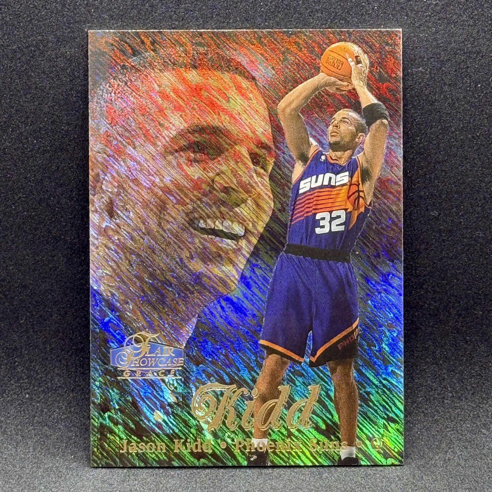 Jason Kidd SHIMMER 1997-98 Flair Showcase #55 Row 1 Subset Phoenix Suns
