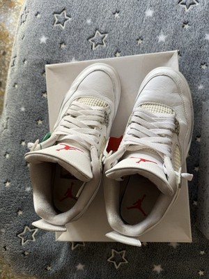Air Jordan 4 Retro White Oreo Herren Sneaker - White/Tech Grey/Black/Fire Red