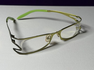 X-ICE Helsinki C4 Avant-Garde Designer Eyeglasses ITALY Green Gold 52-18