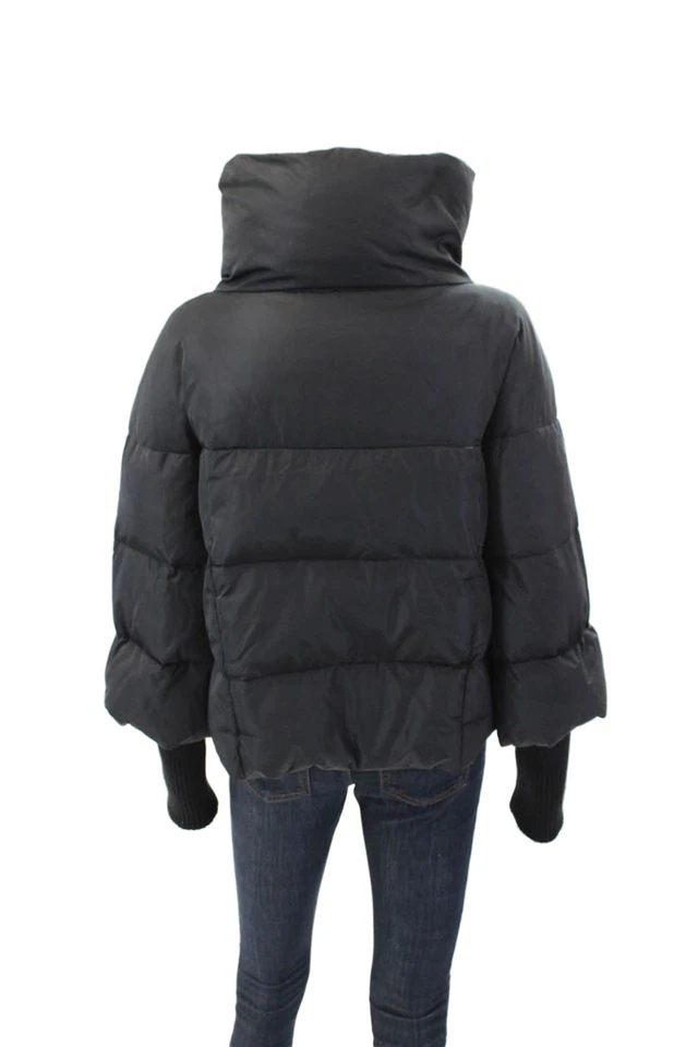 Abrigo Max & Co acolchado manga larga con cremallera negro talla 6 para mujer Foto 3 de 4