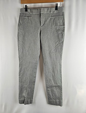 Banana Republic Women s Gray Dress Pants Curvy Fit Tapered Flat Front 2