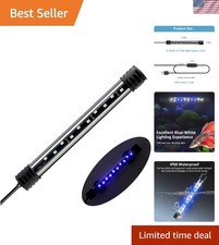 Waterproof 3W USB Aquarium Light - Soft Blue LED for Fish Tanks 8-12 in