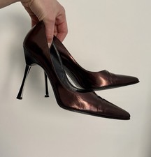 DDP Gucci Tom Ford era Vintage Bronze stiletto pumps Heels size 36
