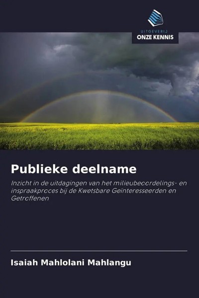 Publieke Deelname Isaiah Mahlolani Mahlangu Taschenbuch NiederläNdisch 2022-image