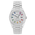 Rolex Day Date 128349RBR White Gold Diamond 360mm Silver Dial Automatic YKW012