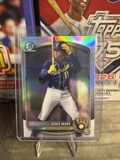 2025 Bowman Draft Chrome Jesus Made #BDC-196 Refractor - Brewers