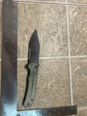 CIVIVI - Cogent Green Micarta  - Sandvik 14C28N STEEL BLADE - Xlnt Condition