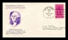 DR JIM STAMPS US WASHINGTON INAUGURATION FDC SCOTT 854 GRIMSLAND CACHET COVER