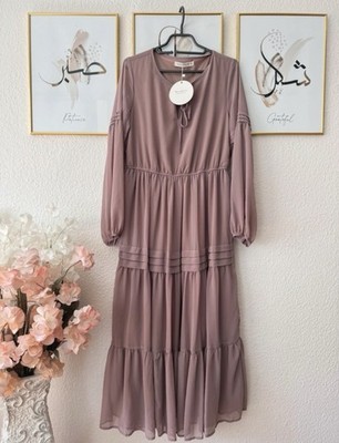 Rusttydustty Damen Maxikleid Mauve Gr. 38 M Boho Sommerkleid Neu mit Etikett