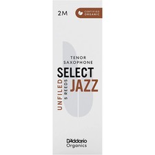 D'Addario Woodwinds Select Jazz, Tenor Saxophone Reeds - Unfiled,Box of 5 2M