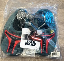 Star Wars Disney Pantofole per Bambini Boba Fett Verde e Rosso NUOVE Taglia M (7-8)