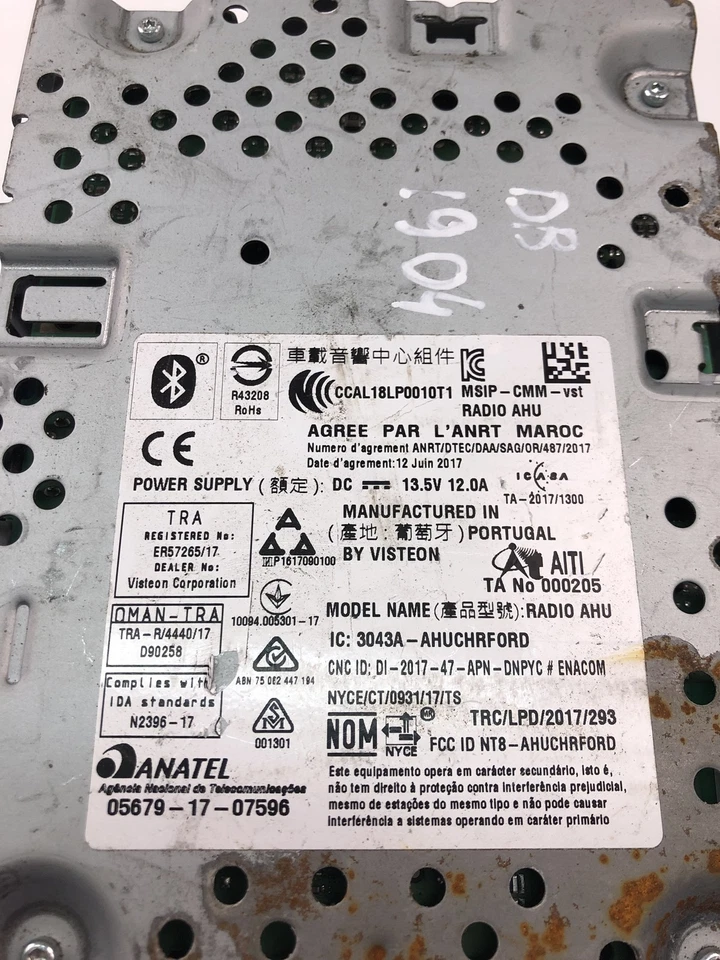 FORD TRANSIT Musik-Player ohne GPS JK2T-18D832-BX 2017 27500596 [NO CODE] - Bild 2 von 4