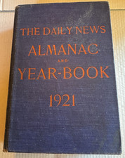 1921 The Daily News World Almanac And Yearbook HARD COVER Chicago Daily News 1921 The Daily News World Almanac And Yearbook HARD COVER Chicago Daily News