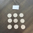 Set 9 Silver Quarters 90% Silver  1953-1952 lot  #110