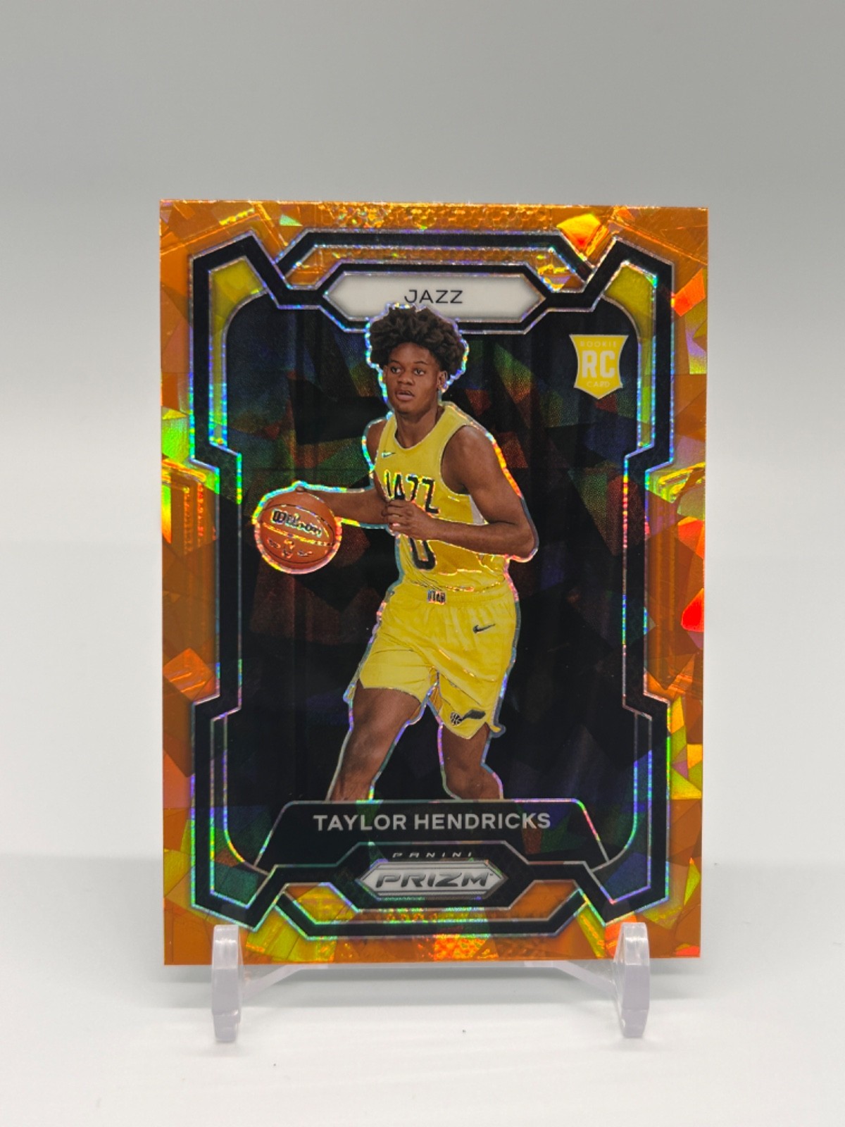 Taylor Hendricks 2023-24 Prizm Orange Ice Rookie RC #161 Jazz