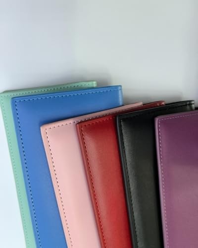 Checkbook Covers for Personal Checkbook Holder with Pen Holder Light Green