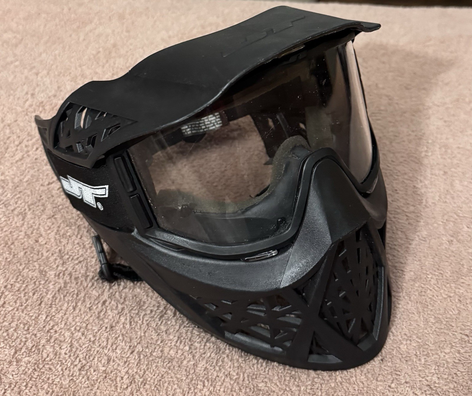JT Paintball ProFlex Gray Black Adult Protective Mask Goggles for Paintball