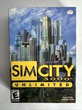 Maxis SimCity 3000 Unlimited Big Box PC Game CD-ROM Key EA 2000 For Windows
