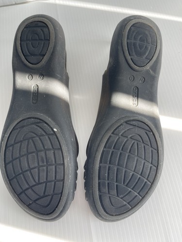 Crocs Isabelle Huarache Comfort Shoes Size W9 Brown Rubber Summer - Imagen 5 de 7