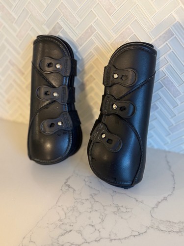 EquiFit D-Teq Bottes Avant Et Arrière ImpacTeq® Liner Set - XL Noir Cuir - Occasion