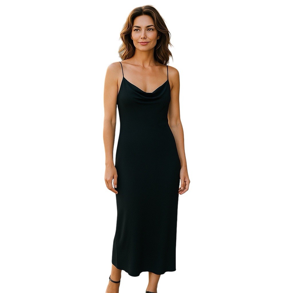 green emerald velvet dress Velvet black dress with crystal and gold embroidery and a chiffon neck scarf main image 1