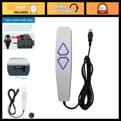 2 Button 5 Pin Remote Control with USB A/C Ports & Backlight for Lift Chair Recl