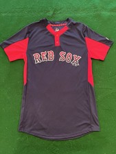 Boston Red Sox 4 Majestic Cool Base Alternate BP Jersey, Men  s Size Small.