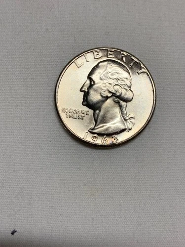 BU 1963 SILVER WASHINGTON QUARTER
