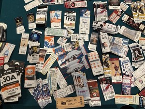 Tickets lot of 50, No Doubles Will Be Shipped NFL , MLB,NHL,NBA,NCAA,Concerts.