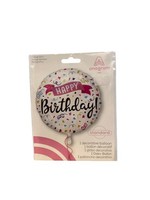 Happy Birthday Sparkle | Folienballon Heliumballon Ø 43 Cm | Amscan | Neu