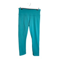 Lululemon Pants Women 4 Green Wunder Under Crop 22’’ Athleisure Gym Training 